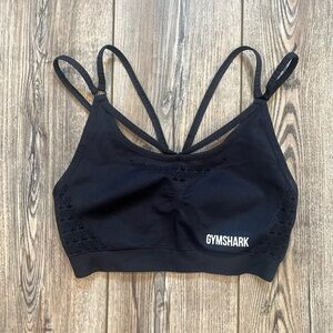 Gymshark Vital Seamless Sports Bra | Black | Size M |